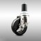 Service Caster 4 Inch 316SS Soft Rubber Wheel Swivel 1-1/2 Inch Expanding Stem Caster Brake SCC SCC-SS316EX20S414-SRS-TLB-112 - alternate 1